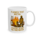 11oz Flames Test Metal – Courage Defines the Firefighter Mug